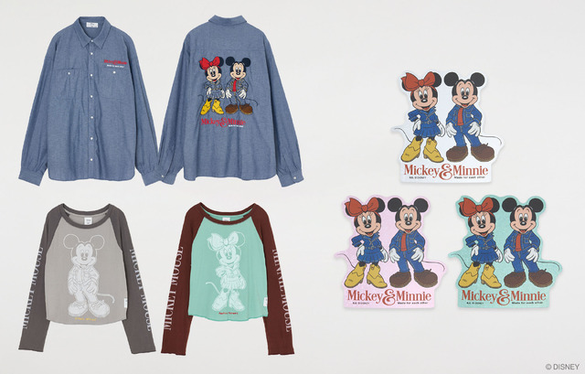 ミッキー＆ミニーがデニムスタイルに！秋冬コーデにもってこい☆シャツ、バッグ、ぬいが登場「MM DENIM STYLE COLLECTION」9月2日発売
