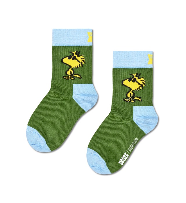 【Peanuts × Happy Socks】【キッズ】クルー丈 ソックス（全6種類） 各1,540円（税込）サイズ：4-6Y (17-19cm) / 7-9Y (19.5-21.5cm)