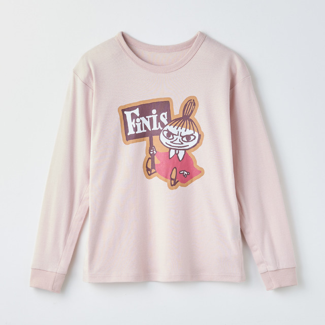 〈ベルメゾン×キヤスク〉 みんなが着やすいソフのびフライス長袖Ｔシャツ「ムーミン」