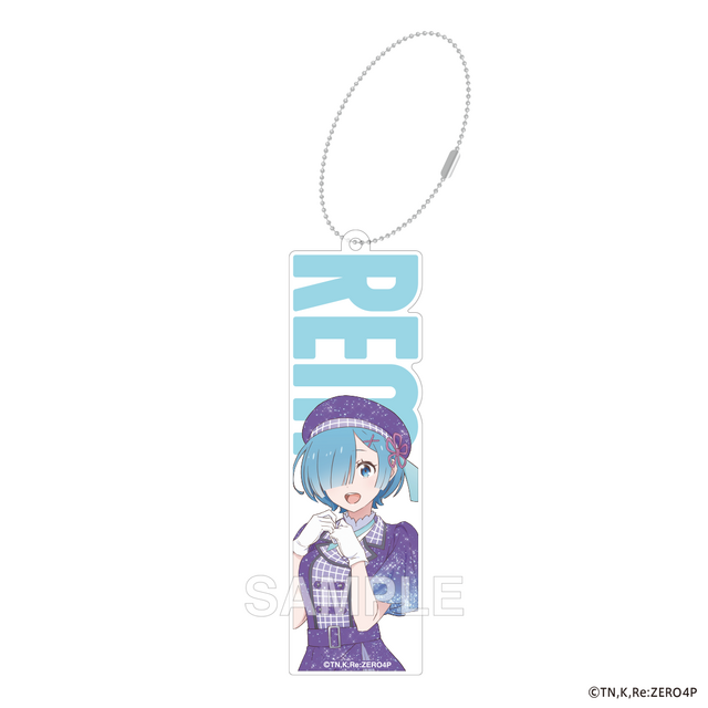 『Re:ゼロから始める異世界生活』ブロックネームキーホルダー 10th Anniversary ver. ラム