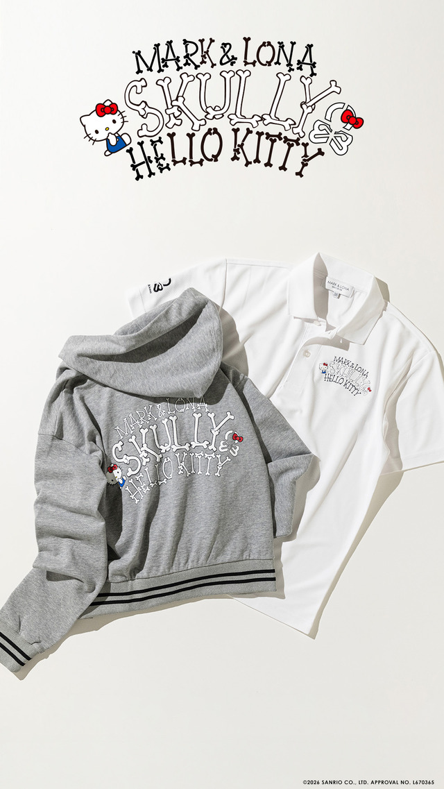 ハローキティ×MARK ＆ LONA　パーカーに新色GREYが追加