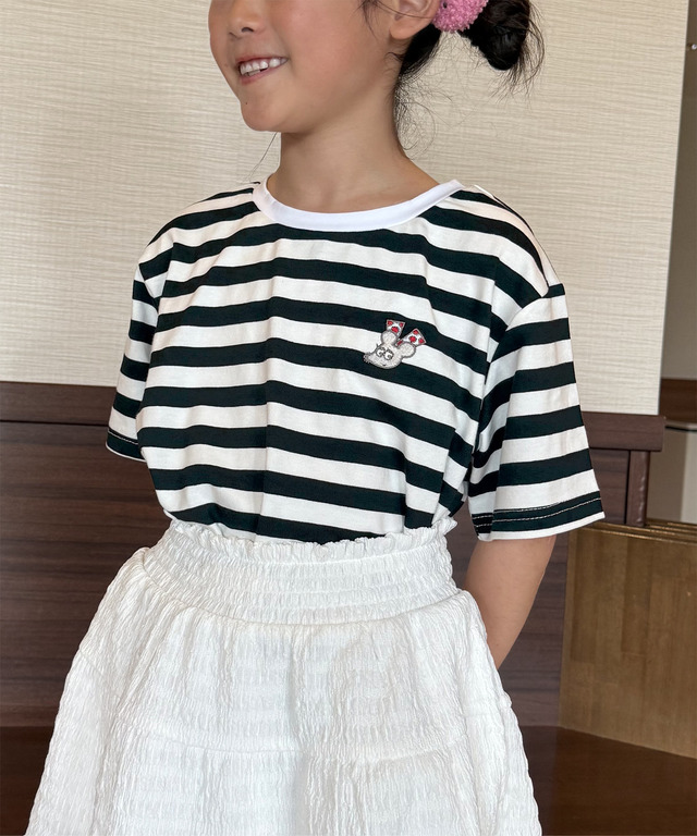 [ねずみくんのチョッキコラボ ] KIDS刺繍Tシャツ