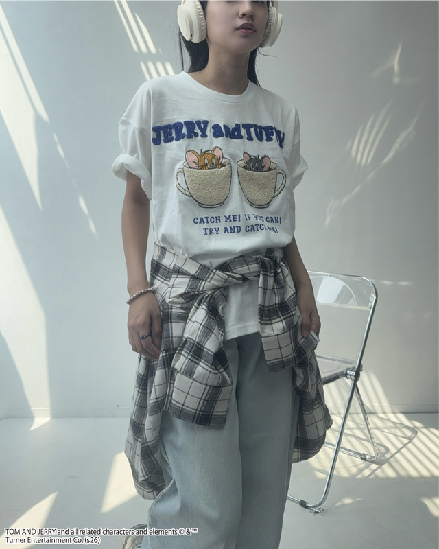 アクリルキーホルダー付トムとジェリーTシャツ