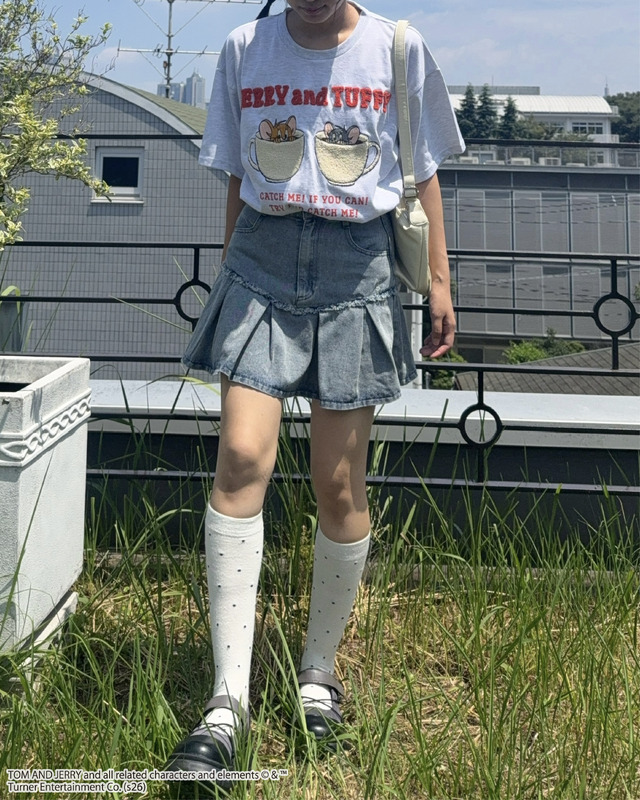 アクリルキーホルダー付トムとジェリーTシャツ