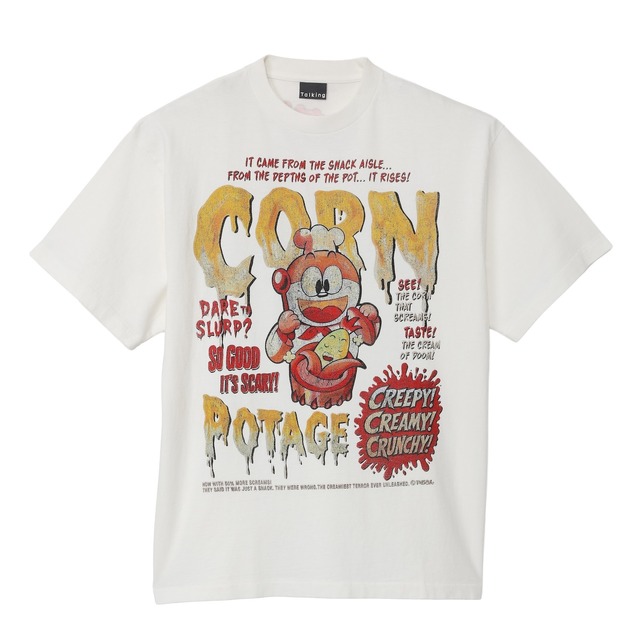 うまい棒 コーンポタージュ味 Tシャツ(ホラーVer.)