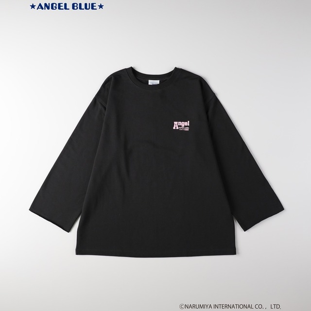 「ANGEL BLUE」×「Right-on」プリントミニ裏毛チュニック 各4,490円（税込）