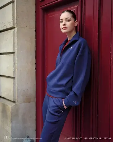 ハローキティ×ELLE SPORT ハーフジップ プルオーバー / ハローキティ×ELLE SPORT ストレートパンツ