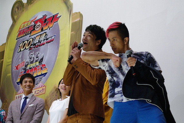 劇場版「仮面ライダーゴースト／ジュウオウジャー」初日舞台挨拶 キャスト陣が力を借りたいオリンピック選手とは？