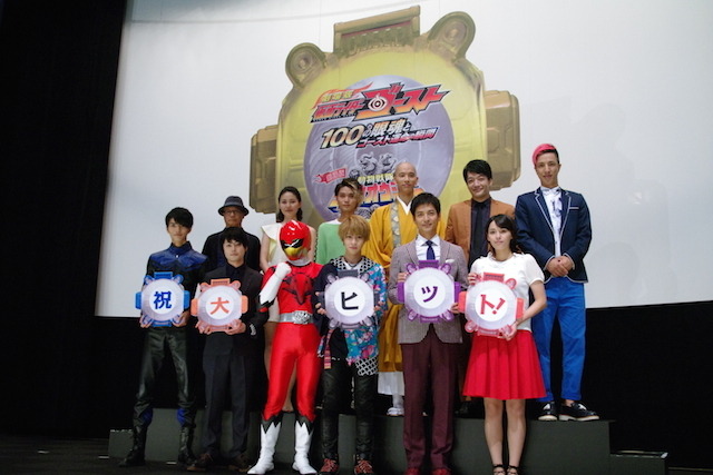 劇場版「仮面ライダーゴースト／ジュウオウジャー」初日舞台挨拶 キャスト陣が力を借りたいオリンピック選手とは？