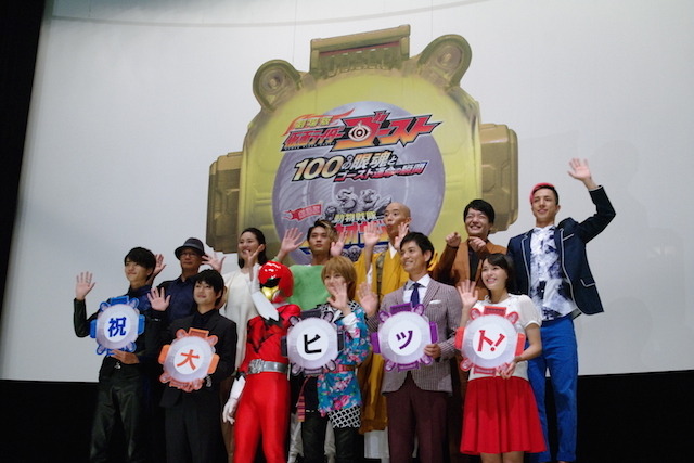 劇場版「仮面ライダーゴースト／ジュウオウジャー」初日舞台挨拶 キャスト陣が力を借りたいオリンピック選手とは？