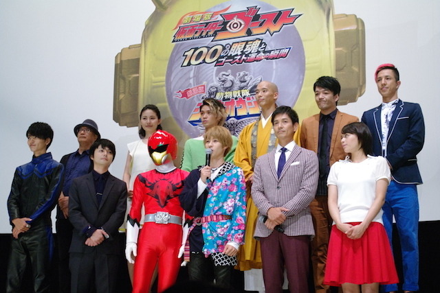 劇場版「仮面ライダーゴースト／ジュウオウジャー」初日舞台挨拶 キャスト陣が力を借りたいオリンピック選手とは？