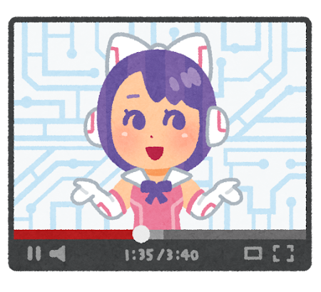 バーチャルユーチューバーのイラスト
