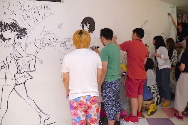 今石洋之、すしおら、TRIGGERのアニメーターたちが渋谷パルコを惜しんで壁面ペイントを実施