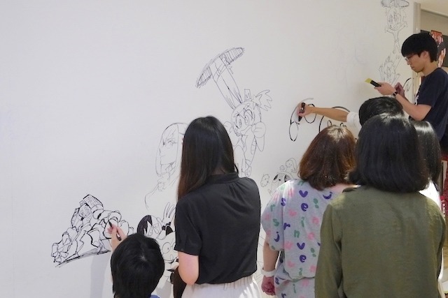 今石洋之、すしおら、TRIGGERのアニメーターたちが渋谷パルコを惜しんで壁面ペイントを実施