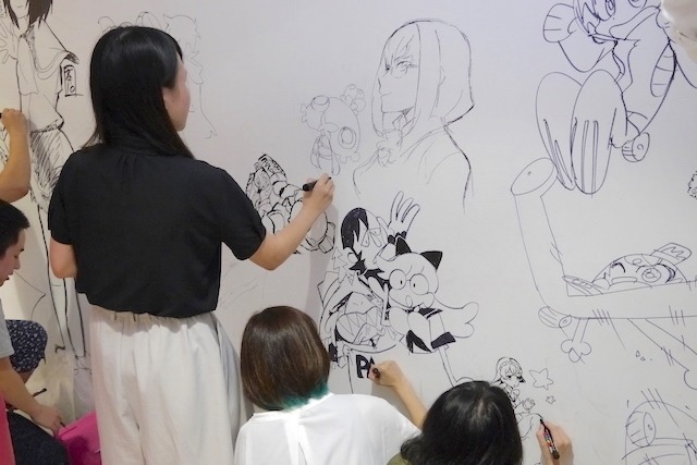 今石洋之、すしおら、TRIGGERのアニメーターたちが渋谷パルコを惜しんで壁面ペイントを実施