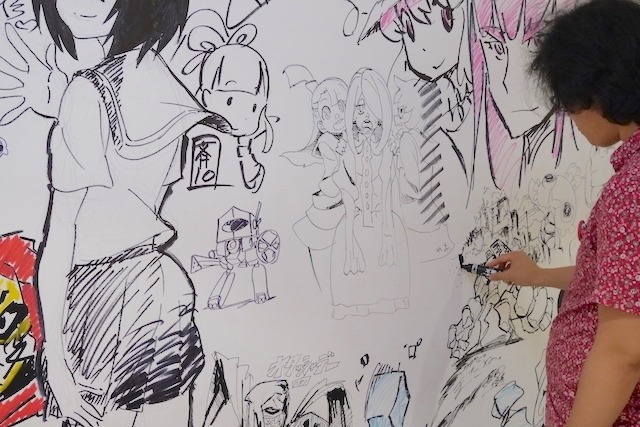 今石洋之、すしおら、TRIGGERのアニメーターたちが渋谷パルコを惜しんで壁面ペイントを実施