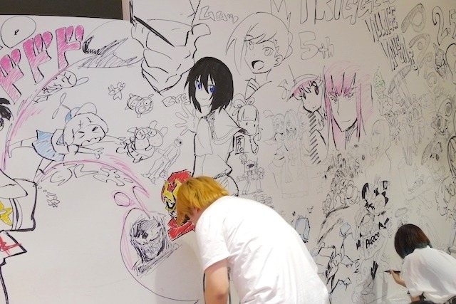 今石洋之、すしおら、TRIGGERのアニメーターたちが渋谷パルコを惜しんで壁面ペイントを実施