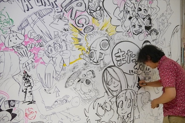 今石洋之、すしおら、TRIGGERのアニメーターたちが渋谷パルコを惜しんで壁面ペイントを実施