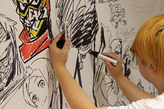 今石洋之、すしおら、TRIGGERのアニメーターたちが渋谷パルコを惜しんで壁面ペイントを実施