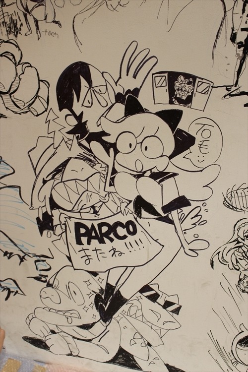 今石洋之、すしおら、TRIGGERのアニメーターたちが渋谷パルコを惜しんで壁面ペイントを実施