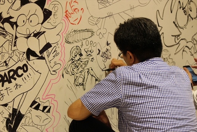 今石洋之、すしおら、TRIGGERのアニメーターたちが渋谷パルコを惜しんで壁面ペイントを実施