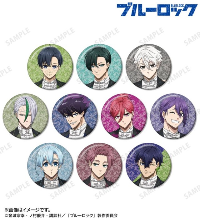 「描き下ろし 指揮者ver. トレーディンググリッター缶バッジ」単品 605円（税込）／BOX 6,050円（税込）
