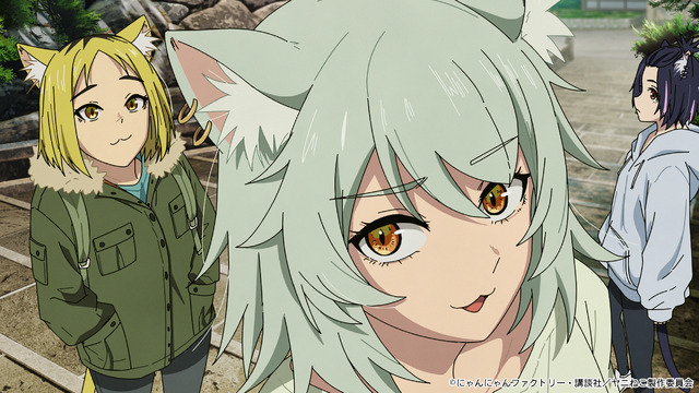 夏アニメ『ヤニねこ』第11話「ニャーたち in 京都にゃ」場面カット