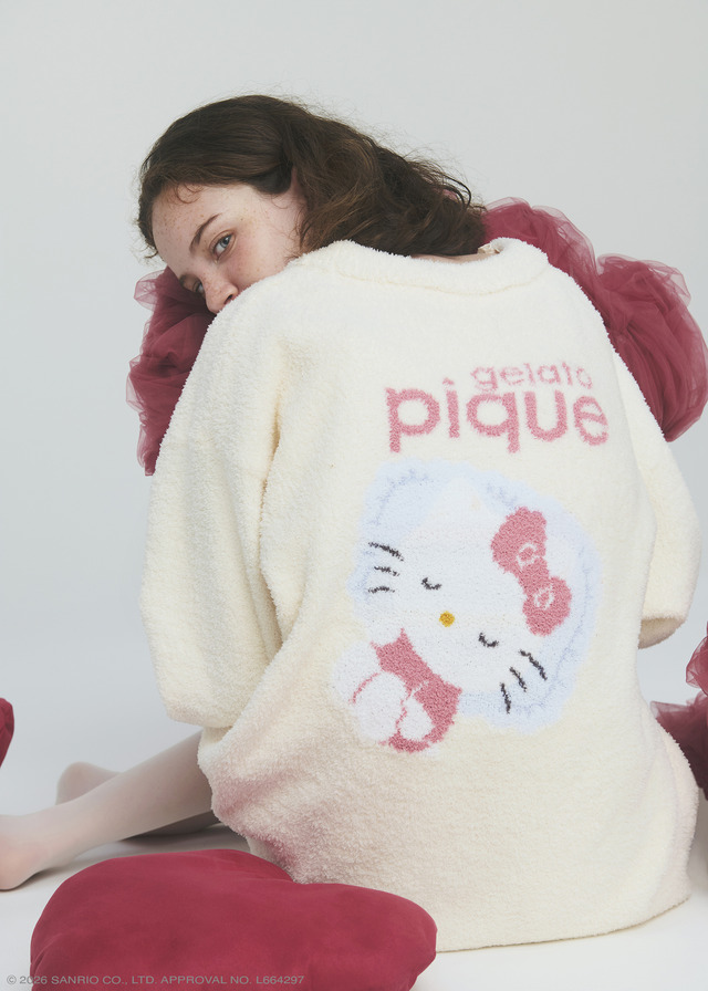 【gelato pique】ベビモコジャガードカーディガン ￥13,420