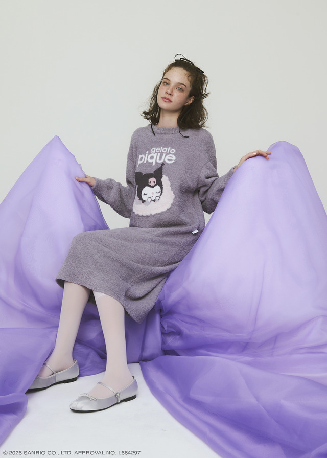 【gelato pique】ベビモコジャガードワンピース ￥10,780
