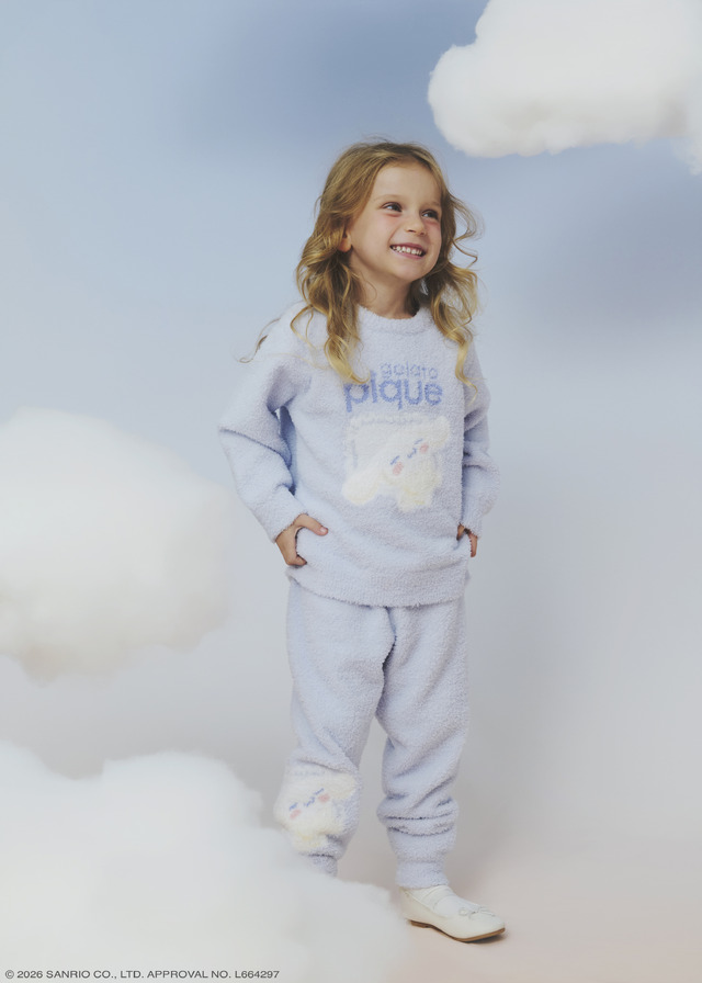 【gelato pique】KIDSベビモコジャガードプルオーバー ￥7,480 【gelato pique】KIDSベビモコジャガードロングパンツ ￥7,480