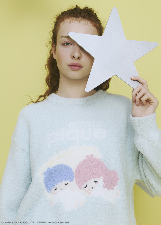 オンライン限定アイテム【gelato pique】ベビモコジャガードプルオーバー＆ショートパンツセット　￥16,940