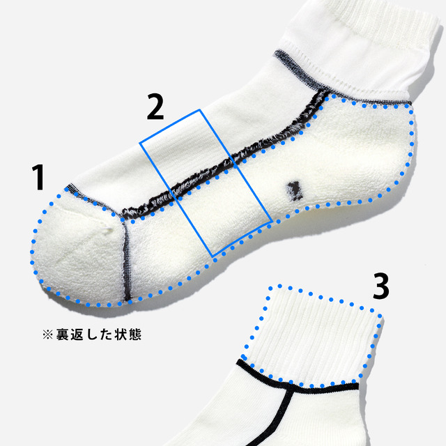 SNOOPY×CHICSTOCKS スポーツアンクル