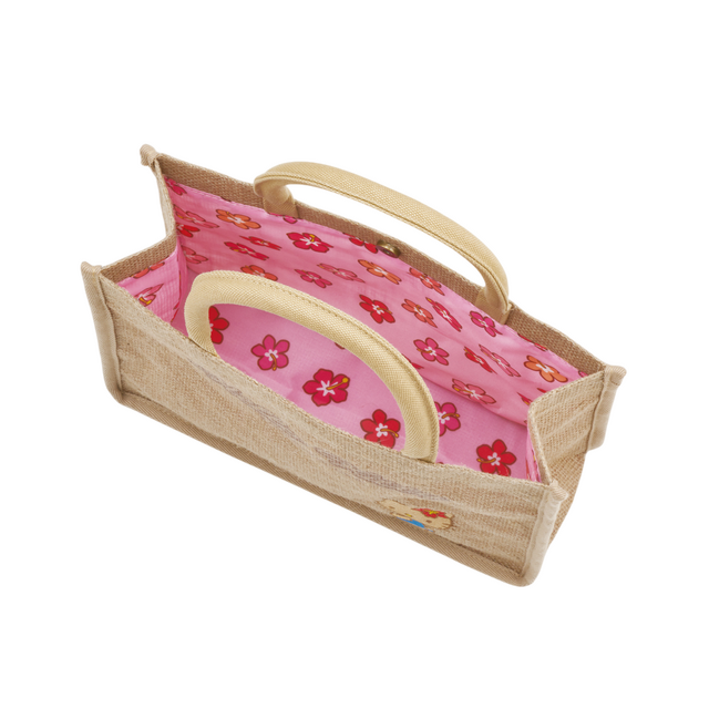 ジュートランチバッグ　日焼け