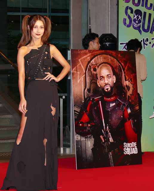 ダレノガレ明美『スーサイド・スクワッド』レッドカーペットセレモニー・ジャパンプレミア