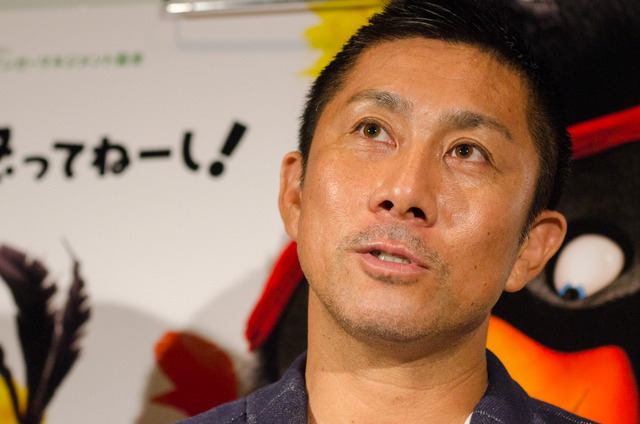 元サッカー日本代表の前園真聖がアニメーション映画『アングリーバード』特別試写会に参加（2016年8月30日）