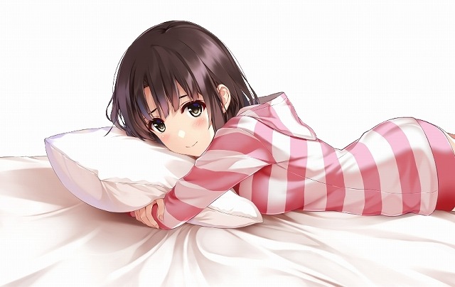 （C）2017 丸戸史明・深崎暮人・KADOKAWA 富士見書房／冴えないbな製作委員会※寝姿の部分抜粋。実際のモデルは全身となります。