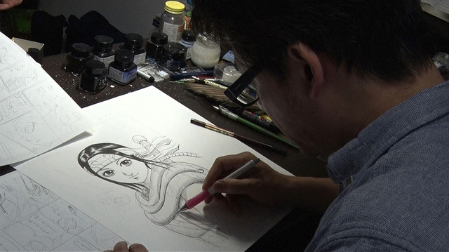 「情熱大陸」漫画家・原泰久　（C）MBS