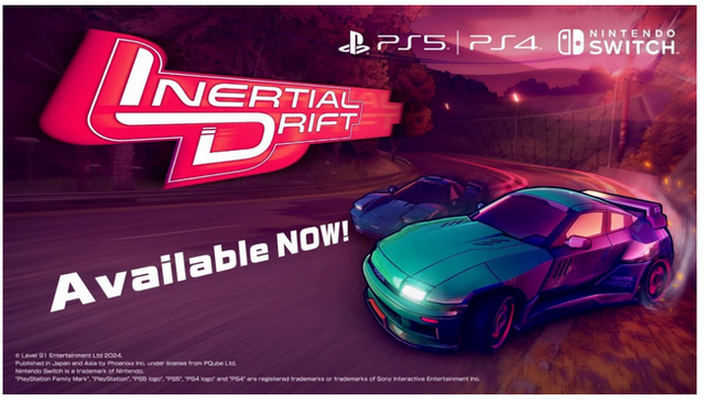 スピードもテンションもMAXで走れ！新感覚のツインスティックドリフトレーサー『Inertial Drift』Switch/PS4/PS5版が本日配信開始  - PR TIMES｜アニメ！アニメ！