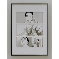 漫画家・山田千永 × MARIA BLACK｜カプセルコレクション描き下ろし漫画作品の一部を、表参道店にて展示