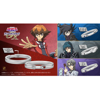 『遊☆戯☆王デュエルモンスターズGX』モチーフリング（指輪）。「遊城十代」「万丈目準」「ヘルカイザー亮」「エド・フェニックス」それぞれをイメージした天然石が輝くデザイン
