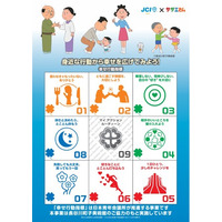 国民的アニメ「サザエさん」とコラボした「幸せ行動指標」を全国の小学校へ掲示開始