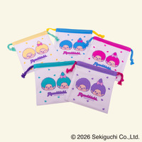 【モンチッチ】開けるまでのお楽しみ！ポップなカラーの「ミステリーボックス 巾着M」全6柄がスケーターから登場