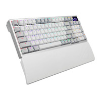 ホワイトカラーでOLEDディスプレイ搭載の8Kポーリングレート対応の「ROG Azoth 96 HE Lite Gaming Keyboard」を含むゲーミングキーボード２モデルを発表
