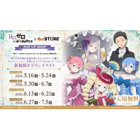 巡回開始！《Re:ゼロから始める異世界生活×ジーストアPOP UP SHOP～祝アニメ10th Anniversary ＆ 4th season 放送記念～》【タブリエ・マーケティング株式会社】