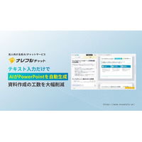 テキストでの指示だけで、PowerPointスライドをAIが自動生成～ナレフルチャットに、資料作成の工数を大幅削減できる新機能が追加～