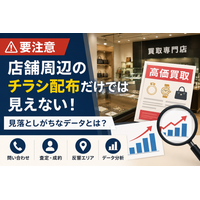 【要注意】店舗周辺だけにチラシを撒き続ける買取店が見落とす「反響後データ」