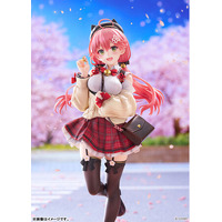 『ホロライブ』より、「さくらみこ」が私服姿のスタチューフィギュアで登場。あみあみにて予約受付中。