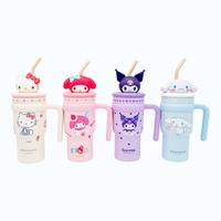【サンリオキャラクターズ】立体マスコットが可愛い！機能性とデザイン性を両立した「ステンレスハンドル付きストロータンブラー」がスケーターから新発売