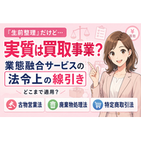 「生前整理」と言いながら実質は買取事業？業態融合サービスの法令上の線引き──古物営業法・廃棄物処理法・特定商取引法(訪問購入規制)はどこまで適用されるか?整理名目の買取営業に必要な許可と違反リスク