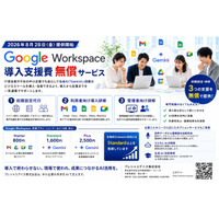 プレシャスデイズ、Google Workspace導入支援費無償サービスを8/28（金）より開始。